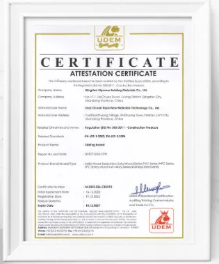 CE Certified by UDEM